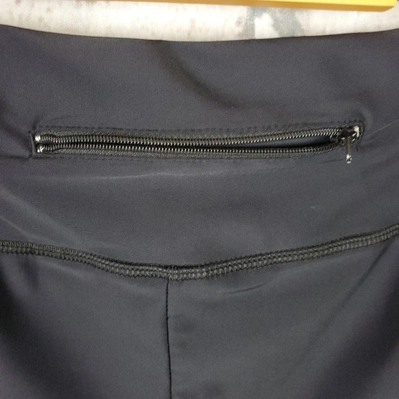 Plus Size Athleisure Capris Spunky Black XXL Mesh Accent Mona Lion Gym Yoga - Picture 9 of 13